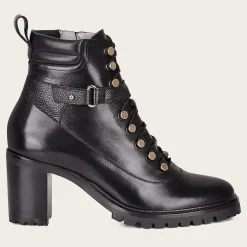 Women Cuadra Ankle Boots & Booties-High Heel Urban Black Leather Bootie