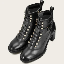 Women Cuadra Ankle Boots & Booties-High Heel Urban Black Leather Bootie