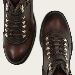 Women Cuadra Ankle Boots & Booties-High Heel Urban Brown Leather Bootie