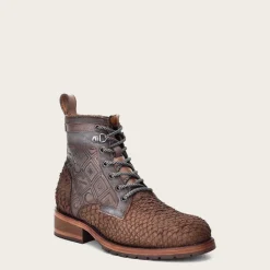 Men Cuadra Urban & Casual Boots-Honey And Blue Urban Ankle Exotic Leather Boots