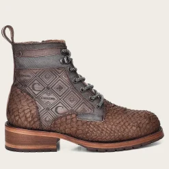 Men Cuadra Urban & Casual Boots-Honey And Blue Urban Ankle Exotic Leather Boots