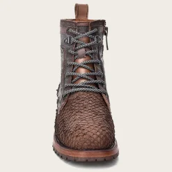 Men Cuadra Urban & Casual Boots-Honey And Blue Urban Ankle Exotic Leather Boots