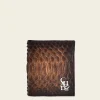 Men Cuadra Wallets-Honey Brown Handmade Exotic Leather Wallet