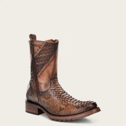 Men Cuadra Urban & Casual Boots-Honey Python Leather Cowboy Boots
