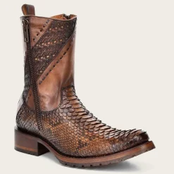 Men Cuadra Urban & Casual Boots-Honey Python Leather Cowboy Boots