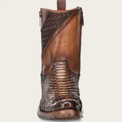 Men Cuadra Urban & Casual Boots-Honey Python Leather Cowboy Boots