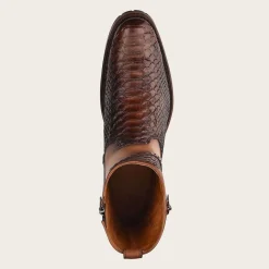 Men Cuadra Urban & Casual Boots-Honey Python Leather Cowboy Boots