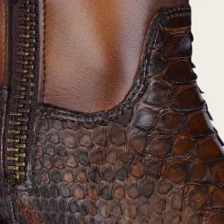 Men Cuadra Urban & Casual Boots-Honey Python Leather Cowboy Boots