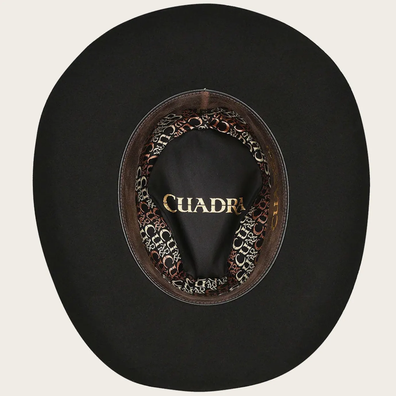 Women Cuadra Hats-Leathered Cow Belted Black Wool Hat