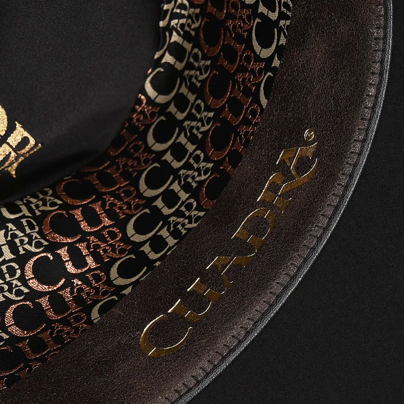 Women Cuadra Hats-Leathered Cow Belted Black Wool Hat