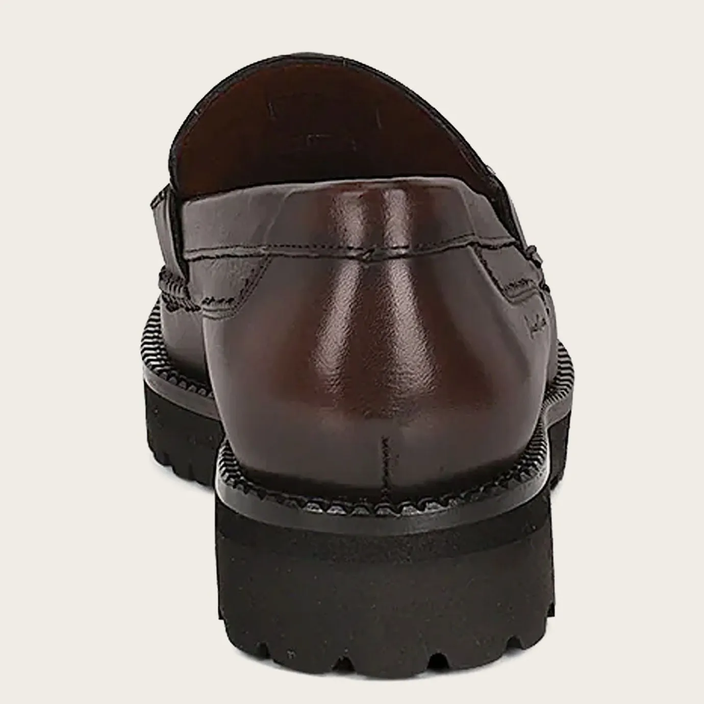 Men Cuadra Loafers & Driving Shoes-Men Loafer Shoe In Brown Genuine Cayman Leather