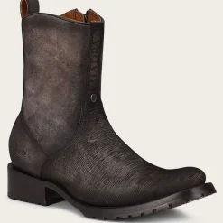 Men Cuadra Urban & Casual Boots-Mens Biker Boots Grey Leather