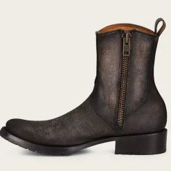 Men Cuadra Urban & Casual Boots-Mens Biker Boots Grey Leather