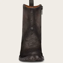 Men Cuadra Urban & Casual Boots-Mens Biker Boots Grey Leather