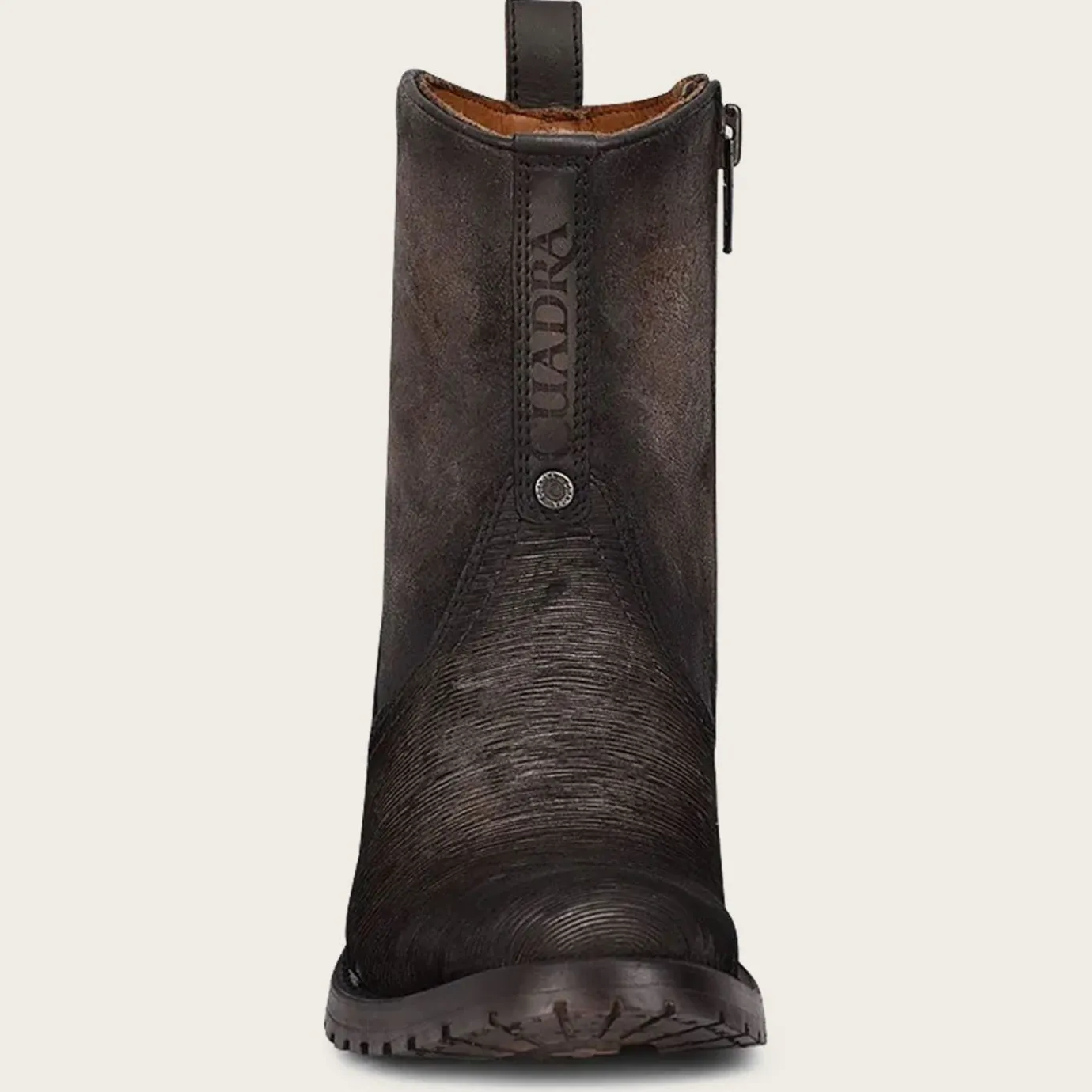 Men Cuadra Urban & Casual Boots-Mens Biker Boots Grey Leather