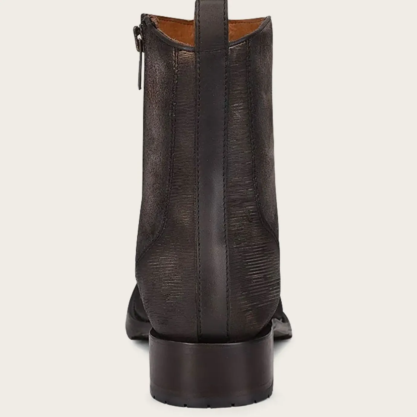 Men Cuadra Urban & Casual Boots-Mens Biker Boots Grey Leather