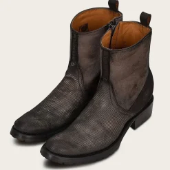 Men Cuadra Urban & Casual Boots-Mens Biker Boots Grey Leather