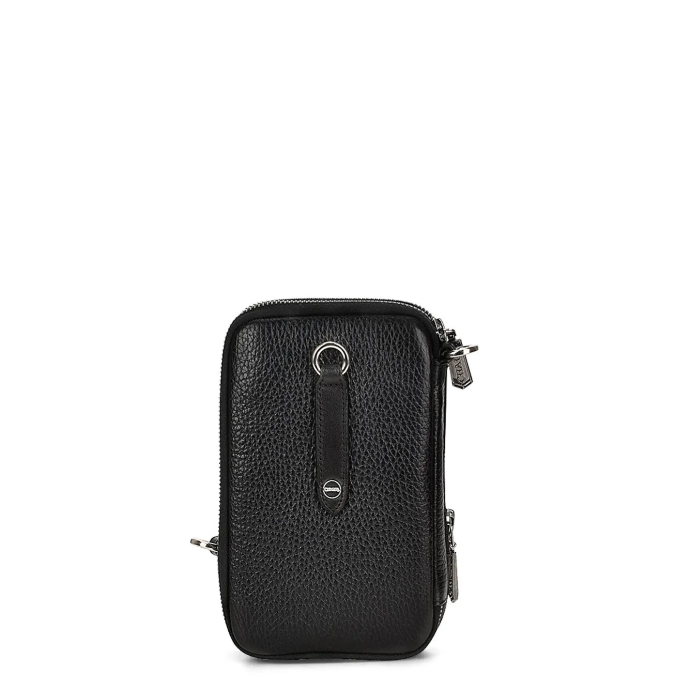 Men Cuadra Handbags-Mens Black Exotic Leather Cross Bag