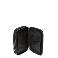 Men Cuadra Handbags-Mens Black Exotic Leather Cross Bag