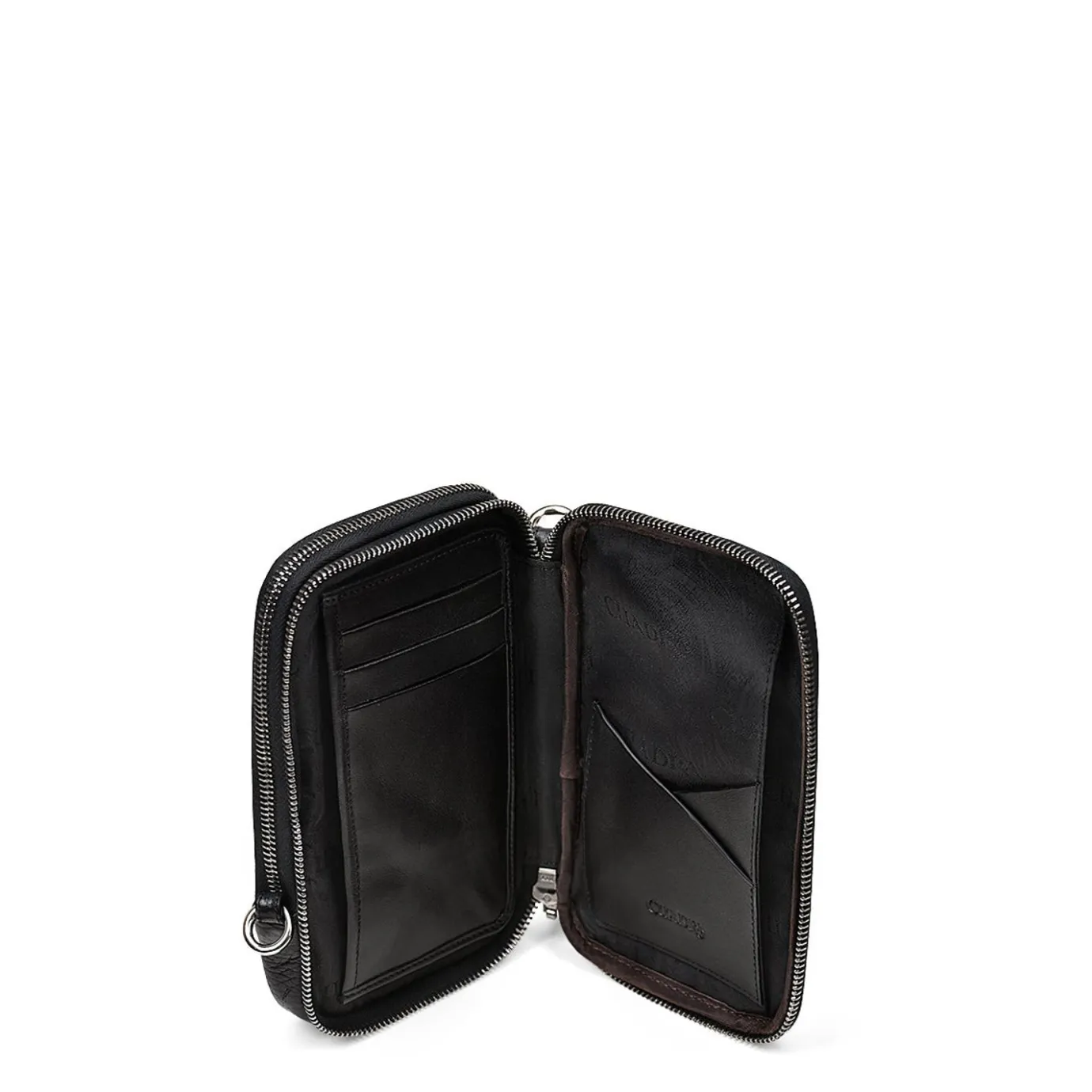 Men Cuadra Handbags-Mens Black Exotic Leather Cross Bag