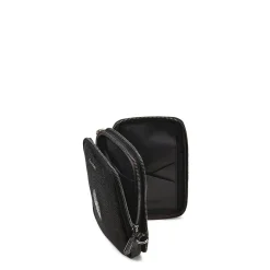 Men Cuadra Handbags-Mens Black Exotic Leather Cross Bag