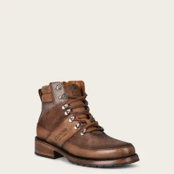 Men Cuadra Urban & Casual Boots-Men'S Brown Dress Ankle Leather Boots