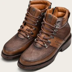 Men Cuadra Urban & Casual Boots-Men'S Brown Dress Ankle Leather Boots