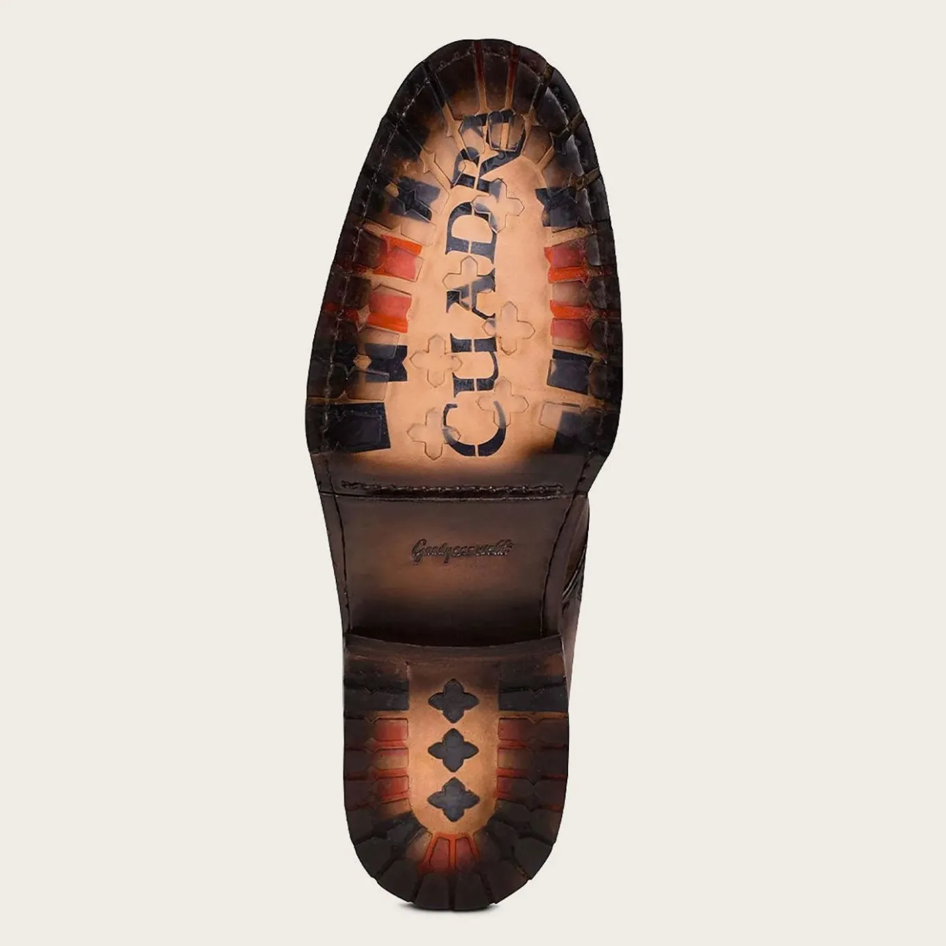 Men Cuadra Urban & Casual Boots-Mens Brown Dress Boots Embroidery And Engraved On Leather