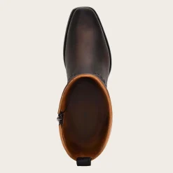 Men Cuadra Urban & Casual Boots-Mens Brown Leather Boots With Engraved Detail