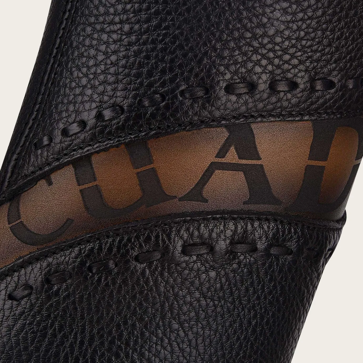 Men Cuadra Urban & Casual Boots-Mens Brown Leather Boots With Engraved Detail