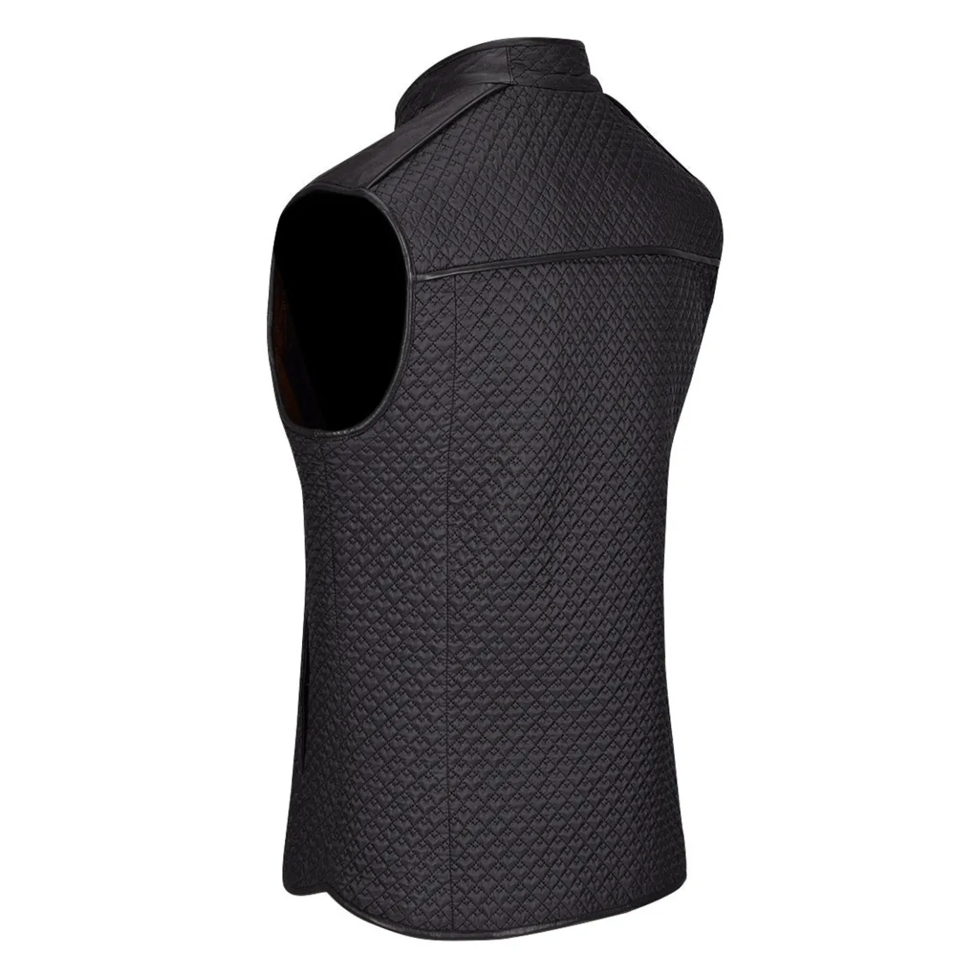 Men Cuadra Vests-Mens Doble View Brown Leather Vest