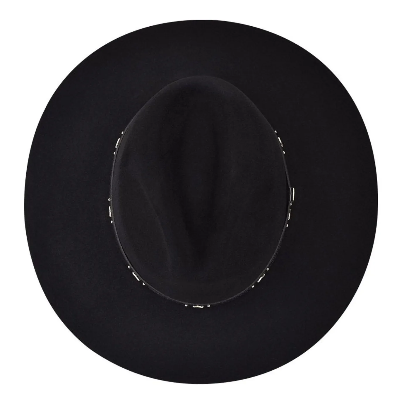 Women Cuadra Hats-Outdoor Safari Black Hat With Leather Belt