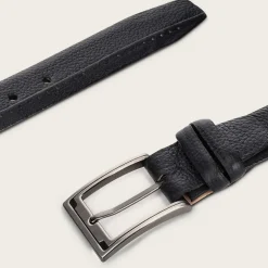 Men Cuadra Belts-Perforated Black Leather Belt