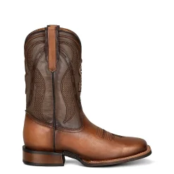 Men Cuadra Western Boots-Rodeo Cowboy Honey Brown Leather Boots