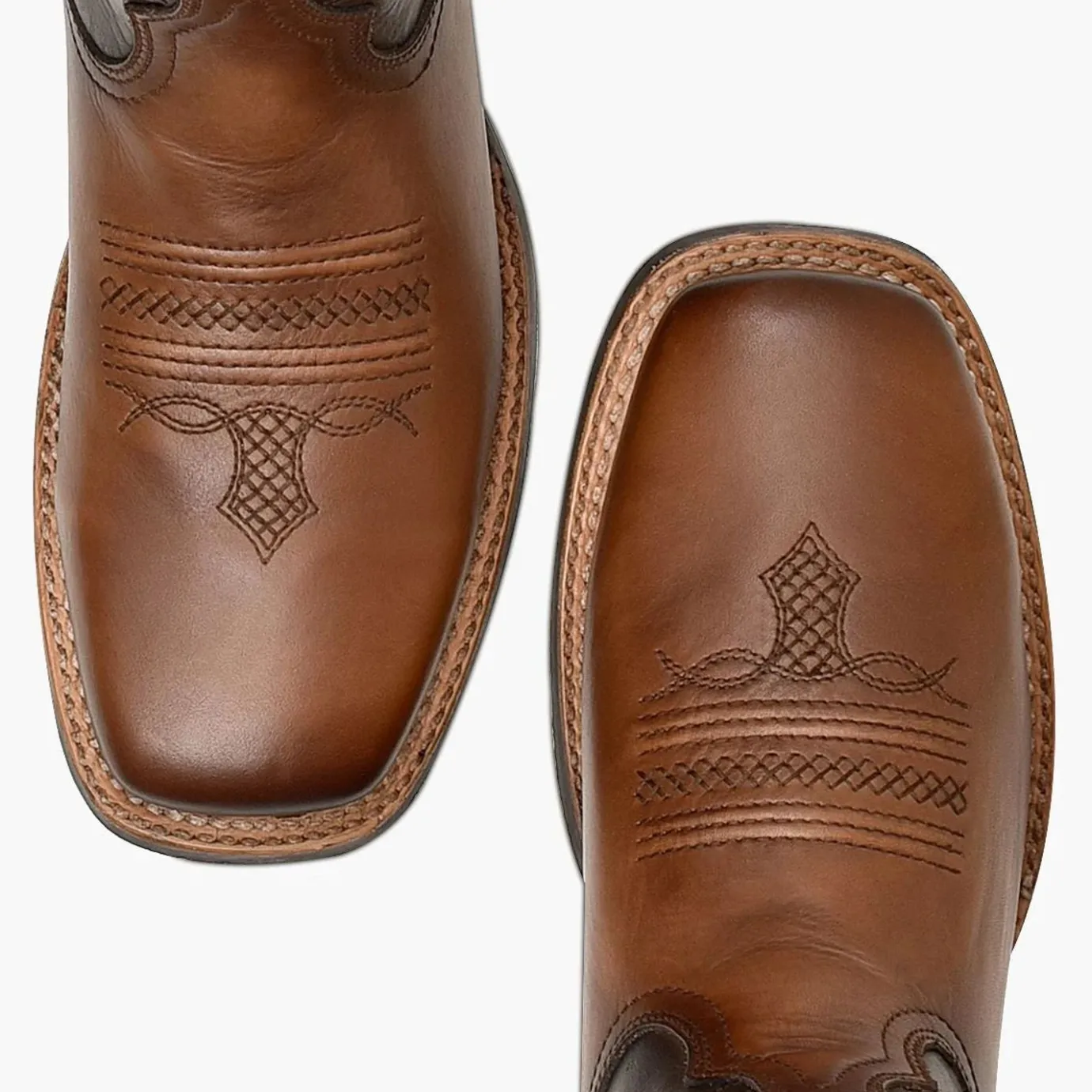 Men Cuadra Western Boots-Rodeo Cowboy Honey Brown Leather Boots