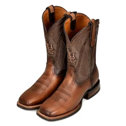 Men Cuadra Western Boots-Rodeo Cowboy Honey Brown Leather Boots