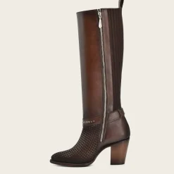 Women Cuadra Tall & Knee-High Boots-Stylish Brown Honey Leather Tall Boot
