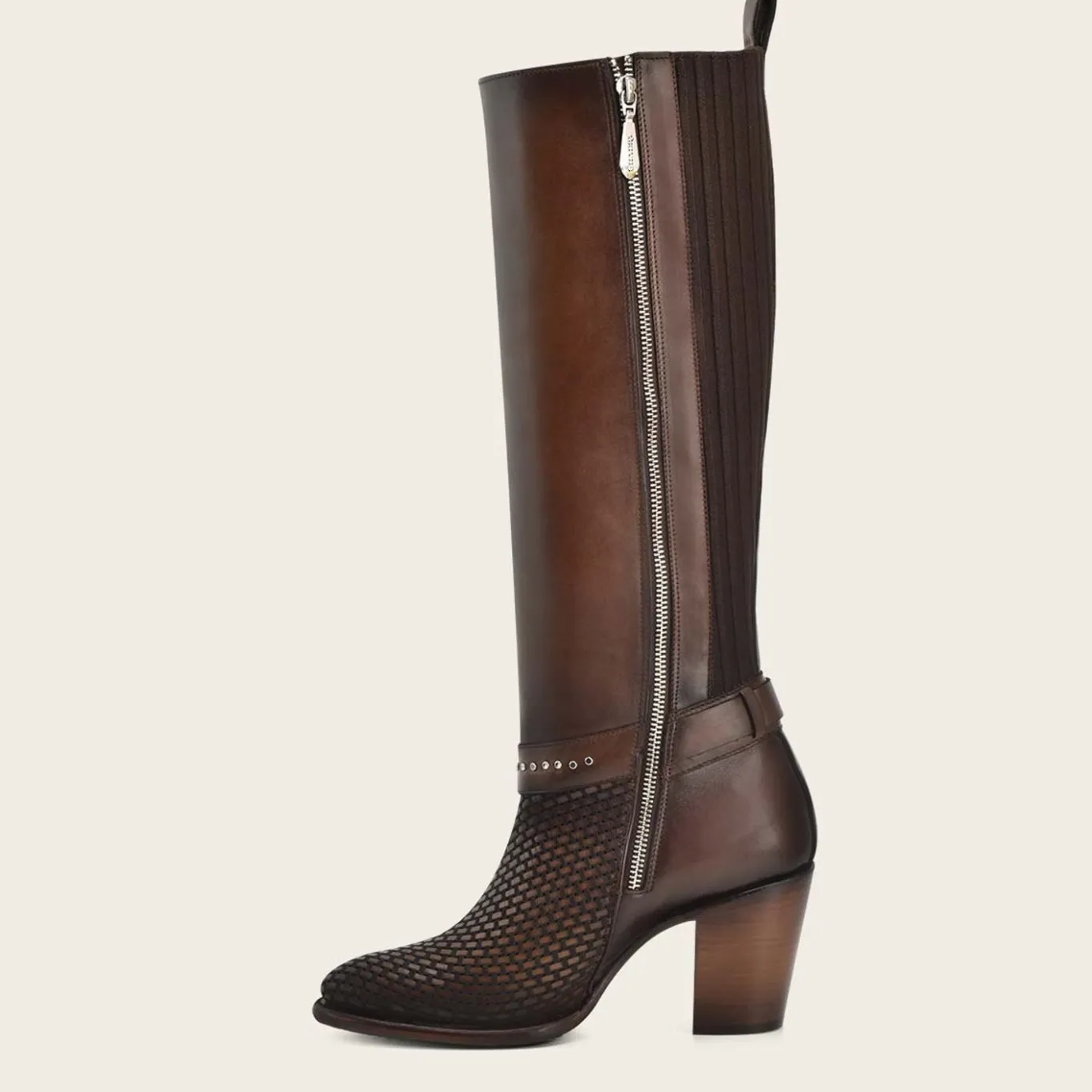 Women Cuadra Tall & Knee-High Boots-Stylish Brown Honey Leather Tall Boot