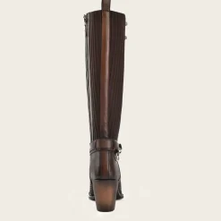 Women Cuadra Tall & Knee-High Boots-Stylish Brown Honey Leather Tall Boot