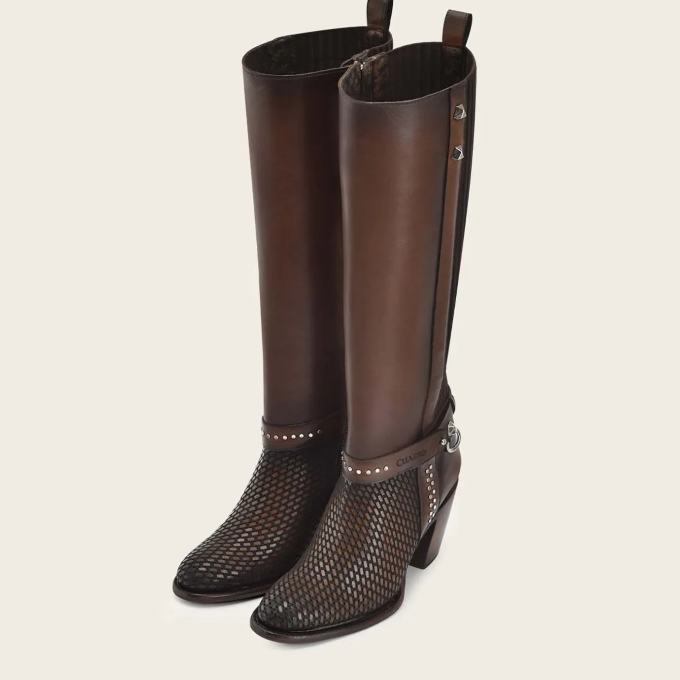 Women Cuadra Tall & Knee-High Boots-Stylish Brown Honey Leather Tall Boot