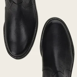 Women Cuadra Ankle Boots & Booties-Urban Black Leather Deer Bootie