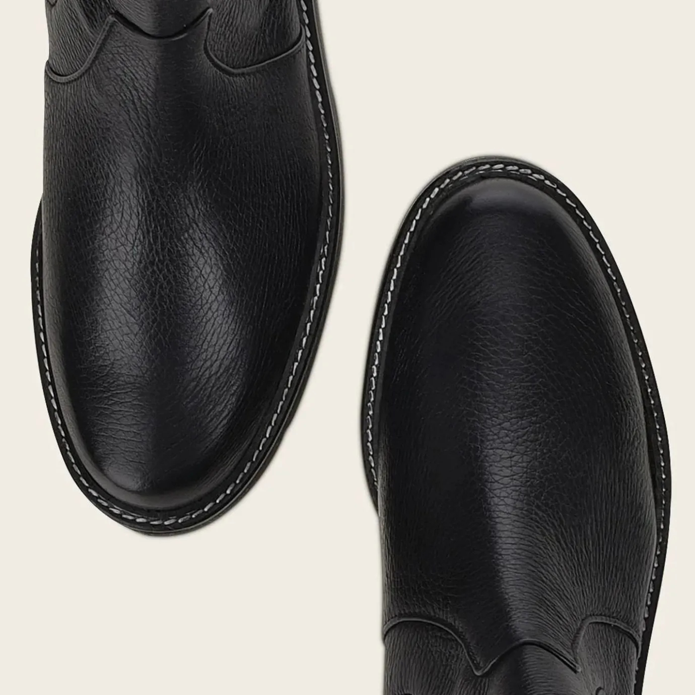 Women Cuadra Ankle Boots & Booties-Urban Black Leather Deer Bootie