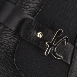 Women Cuadra Ankle Boots & Booties-Urban Black Leather Deer Bootie