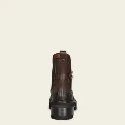 Women Cuadra Ankle Boots & Booties-Urban Dark Brown Exotic Leather Bootie