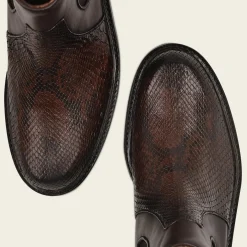 Women Cuadra Ankle Boots & Booties-Urban Dark Brown Exotic Leather Bootie