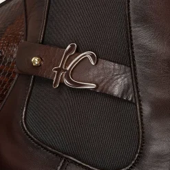 Women Cuadra Ankle Boots & Booties-Urban Dark Brown Exotic Leather Bootie